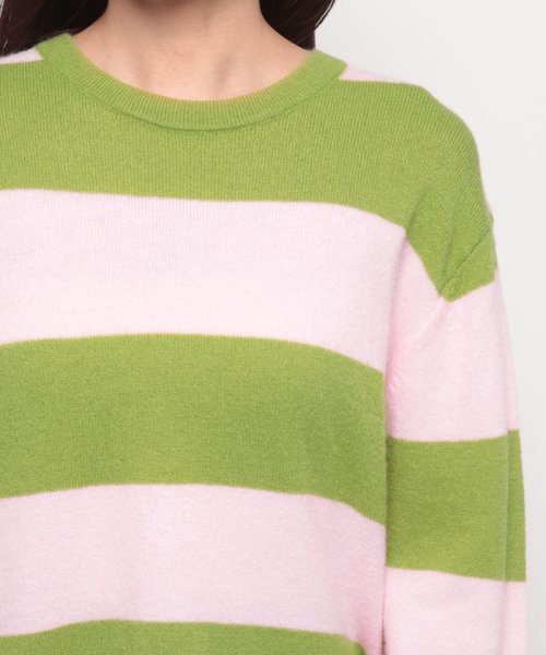 LEVI’S OUTLET(リーバイスアウトレット)/GRUNGE SWEATER WOOLY STRIPE MOSS ; PEACH MELBA STR/img03