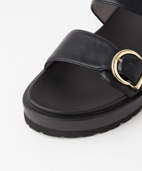 ダブルベルト プラット サンダル（3.5cmヒール） 人気・おすすめ｜省スペース設計・旅行向けにおすすめ お得商品 プライバシー配送 翌日お届け対応