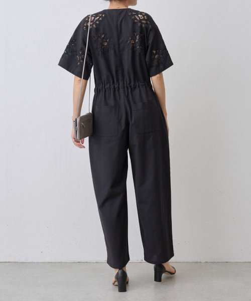 バテンレースモチーフオールインワン