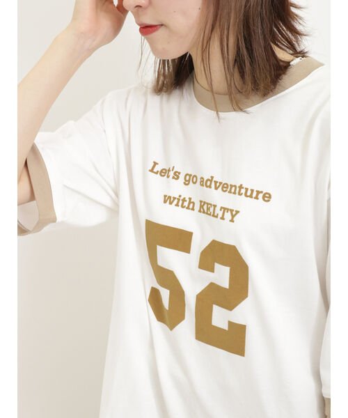 Samansa Mos2(サマンサ　モスモス)/【KELTY×Samansa Mos2】5分袖リンガーTシャツ/img10