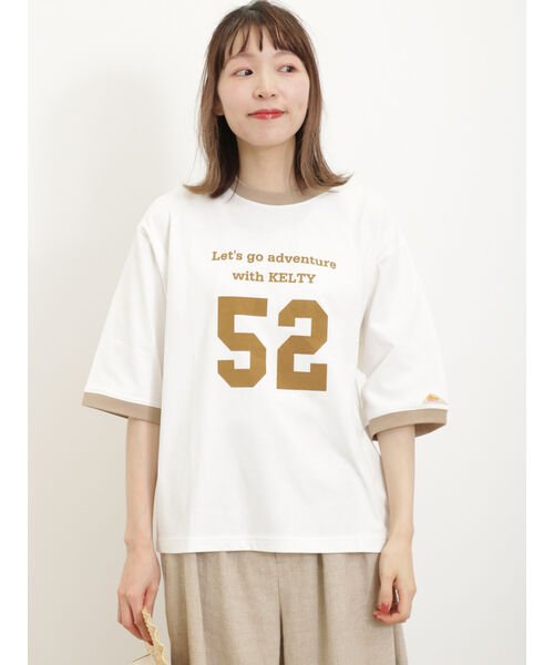 Samansa Mos2(サマンサ　モスモス)/【KELTY×Samansa Mos2】5分袖リンガーTシャツ/img12