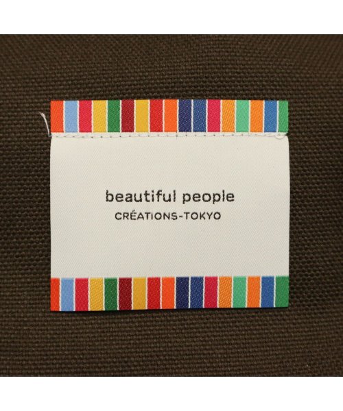 beautiful people(ビューティフルピープル)/ビューティフルピープル トートバッグ beautiful people オーガニックコットン B4 SDGs name tag tote bag 611901/img18
