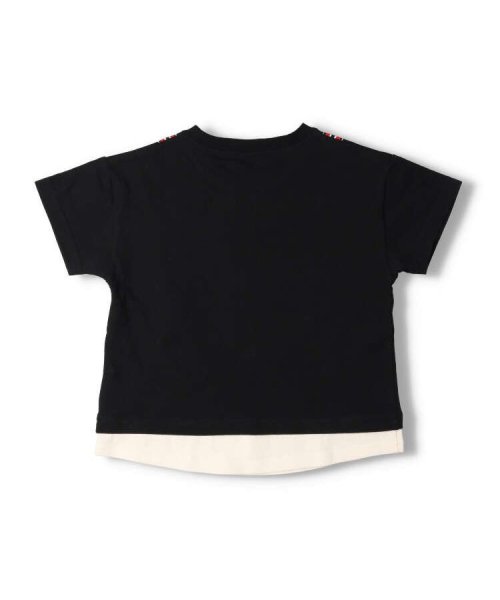 Crescent(クレセント)/【子供服】 crescent (クレセント) サスペンダープリントレイヤード風半袖Tシャツ 80cm～130cm N32807/img02