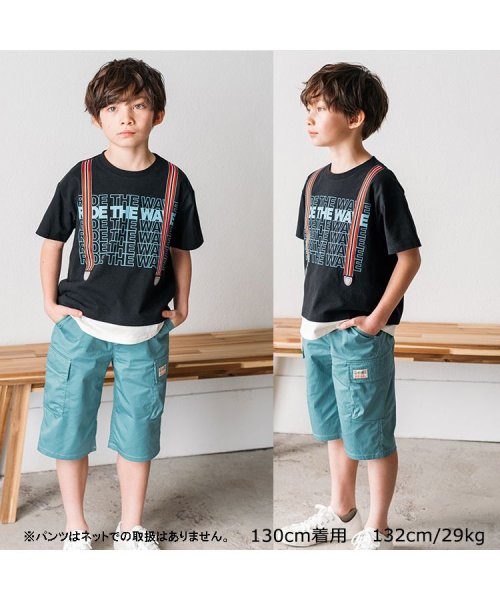 Crescent(クレセント)/【子供服】 crescent (クレセント) サスペンダープリントレイヤード風半袖Tシャツ 80cm～130cm N32807/img06