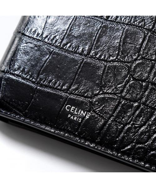 CELINE(セリーヌ)/CELINE 二つ折り財布 10C873CUX.38SI クロコダイル型押し/img05