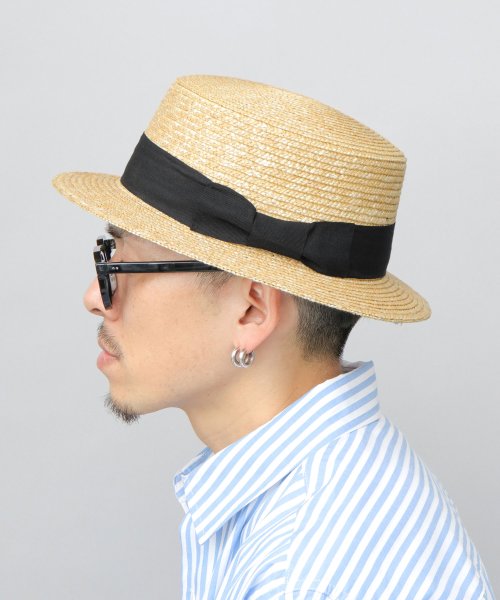 Ruben ルーベン 麦わら帽子 ストローハット ポーターハット カンカン帽 