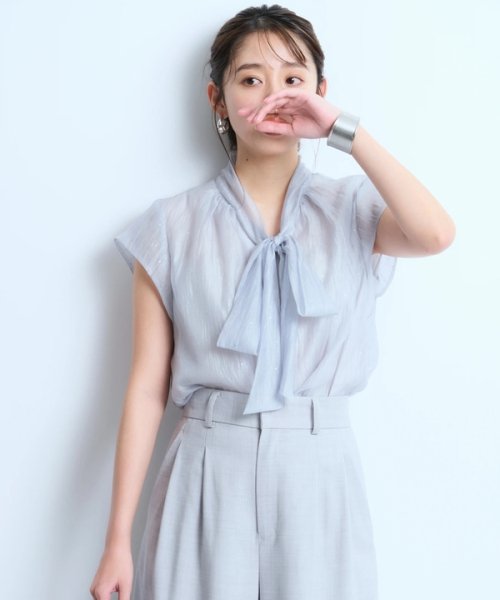 プチラメドット半袖ブラウス トップス シャツ・ブラウス Q1395384379(10725円)