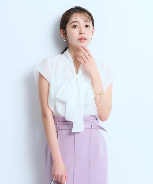 プチラメドット半袖ブラウス 予めご了承ください