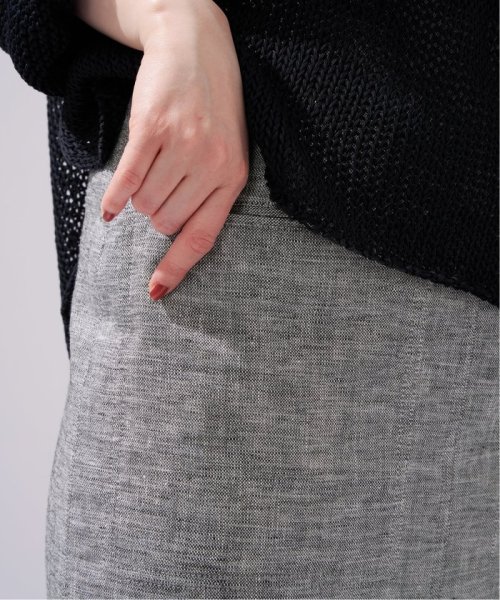 ストレッチリネンポケットスカート 