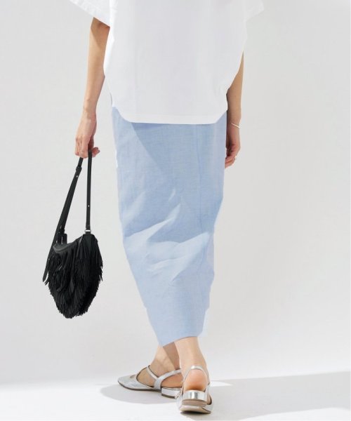 ストレッチリネンポケットスカート 