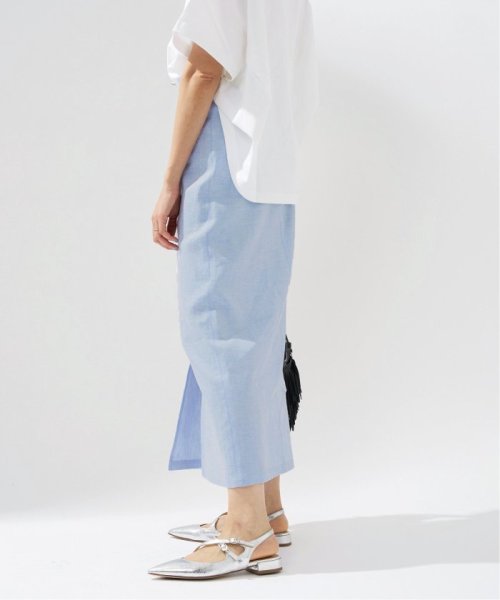 ストレッチリネンポケットスカート 