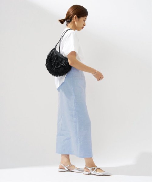 ストレッチリネンポケットスカート 