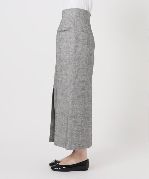 ストレッチリネンポケットスカート 