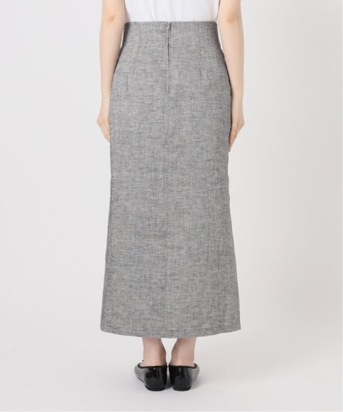 ストレッチリネンポケットスカート 