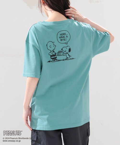 Honeys(ハニーズ)/スヌーピー／Ｔシャツ トップス Tシャツ カットソー レディース 白 黒 半袖 /img20