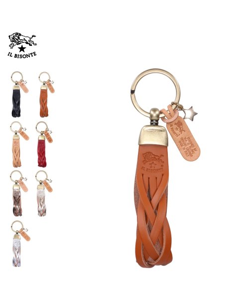 IL BISONTE(イルビゾンテ)/ イルビゾンテ IL BISONTE キーホルダー キーリング チャーム メンズ 本革 KEY RING ブラック ライト ブラウン レッド ゴールド シルバー/img07