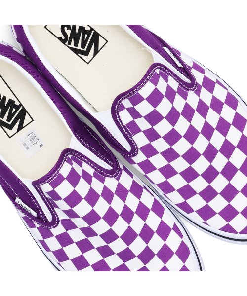 VANS(ヴァンズ)/ VANS ヴァンズ スリッポン スニーカー メンズ バンズ SLIP－ON パープル VN000BVZ1N8/img06