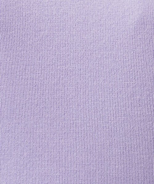 【清涼感／5分袖】袖スリット　ハイゲージプルオーバーニット 