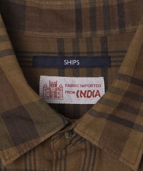 SHIPS MEN(シップス　メン)/SHIPS: インド マドラスチェック レギュラーカラー ショートスリーブ シャツ/img18