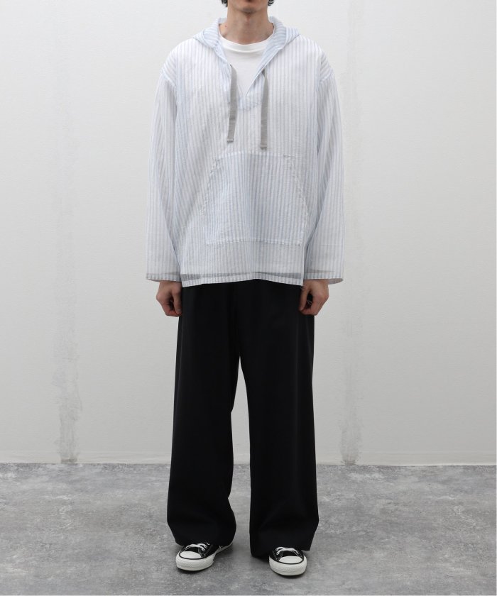 迷迭香 (マンネンロウ) for BOUCLE 別注 ストライプメッシュパーカ