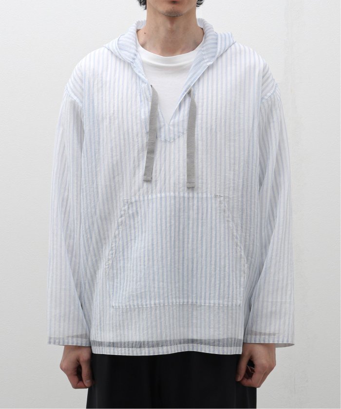 迷迭香 (マンネンロウ) for BOUCLE 別注 ストライプメッシュパーカ
