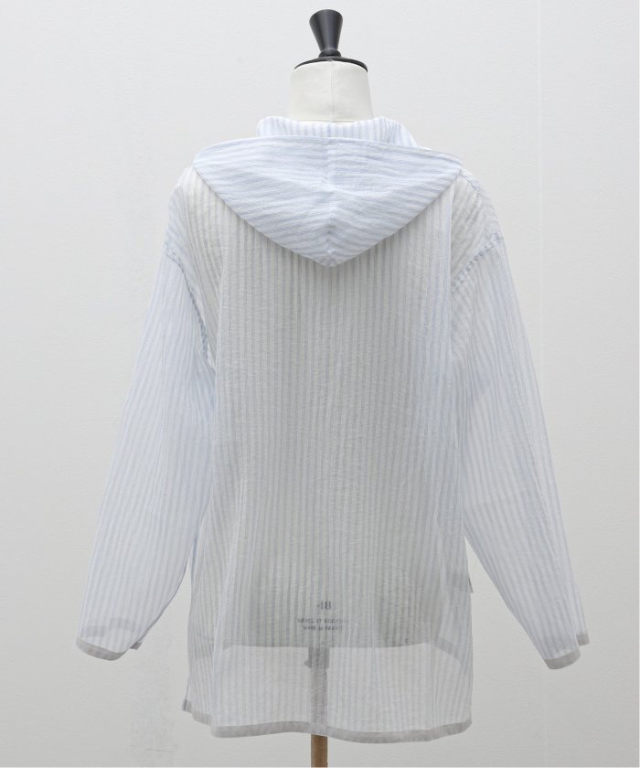 迷迭香 (マンネンロウ) for BOUCLE 別注 ストライプメッシュパーカ