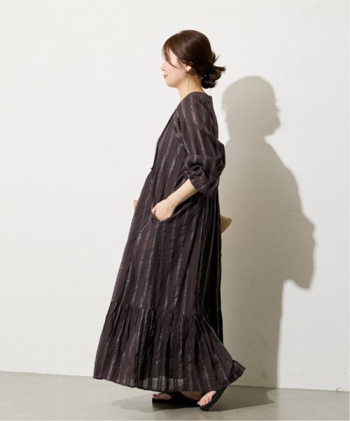 【SARA MALLIKA/サラマリカ】LUREX STRIPE SHIRRING LSV DR 020441SH3 SARA MALLIKA/サラマリカ