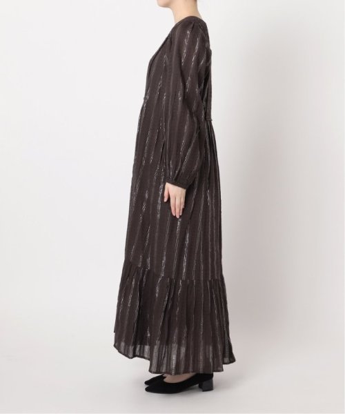 【SARA MALLIKA/サラマリカ】LUREX STRIPE SHIRRING LSV DR 020441SH3 SARA MALLIKA/サラマリカ