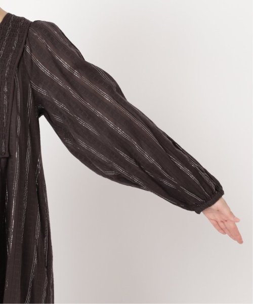 【SARA MALLIKA/サラマリカ】LUREX STRIPE SHIRRING LSV DR 020441SH3 SARA MALLIKA/サラマリカ