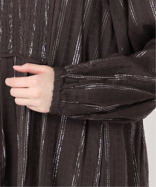 【SARA MALLIKA/サラマリカ】LUREX STRIPE SHIRRING LSV DR 020441SH3 SARA MALLIKA/サラマリカ