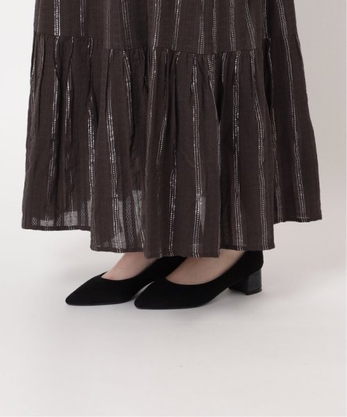 【SARA MALLIKA/サラマリカ】LUREX STRIPE SHIRRING LSV DR 020441SH3 SARA MALLIKA/サラマリカ