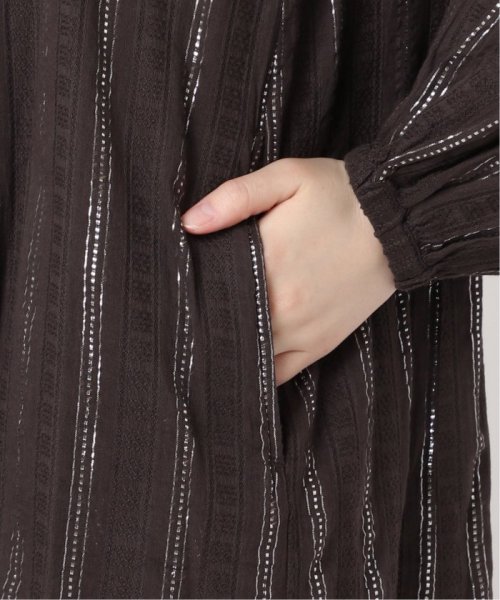 【SARA MALLIKA/サラマリカ】LUREX STRIPE SHIRRING LSV DR 020441SH3 SARA MALLIKA/サラマリカ