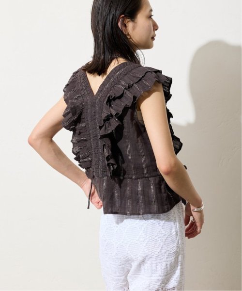 JOURNAL STANDARD(ジャーナルスタンダード)/【SARA MALLIKA/サラマリカ】LUREX STRIPE SHIRRING FRILL 02141SH2/img03