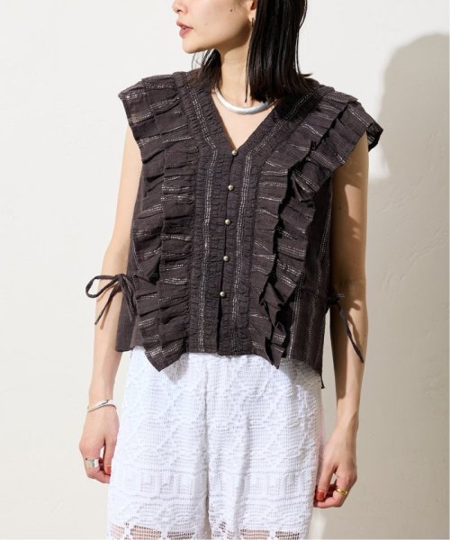 JOURNAL STANDARD(ジャーナルスタンダード)/【SARA MALLIKA/サラマリカ】LUREX STRIPE SHIRRING FRILL 02141SH2/img04