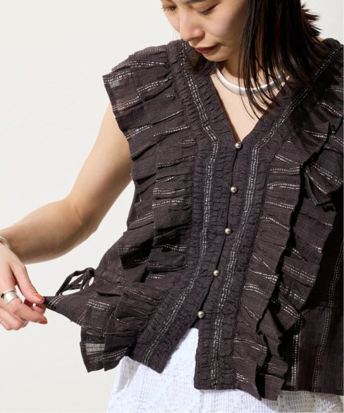 JOURNAL STANDARD(ジャーナルスタンダード)/【SARA MALLIKA/サラマリカ】LUREX STRIPE SHIRRING FRILL 02141SH2/img05