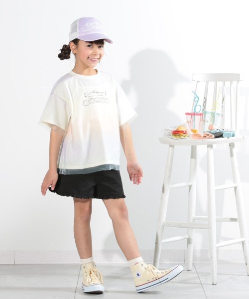 SHOO・LA・RUE(Kids) (シューラルーキッズ)/【すみっコぐらし】チュール重ねTシャツ/img02