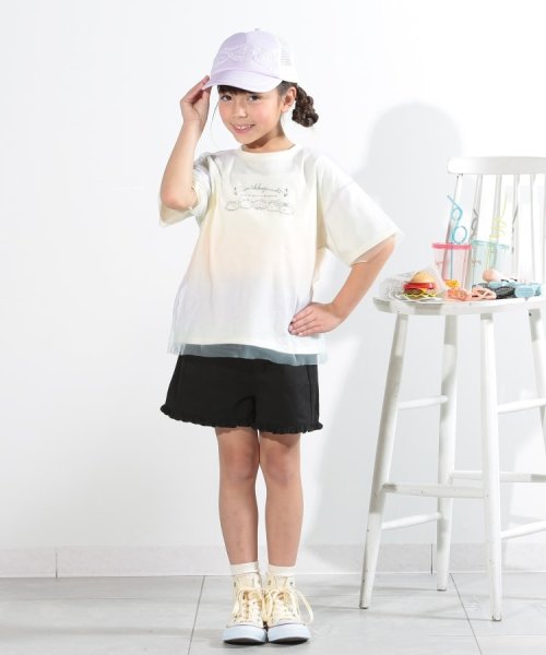 SHOO・LA・RUE(Kids) (シューラルーキッズ)/【すみっコぐらし】チュール重ねTシャツ/img03