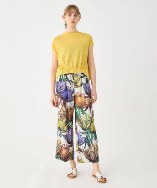 サスティナブルコットンナイロン ノースリーブプルオーバー 