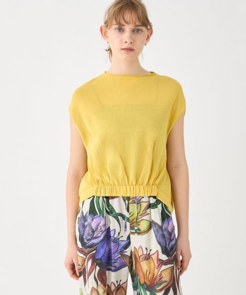 サスティナブルコットンナイロン ノースリーブプルオーバー 