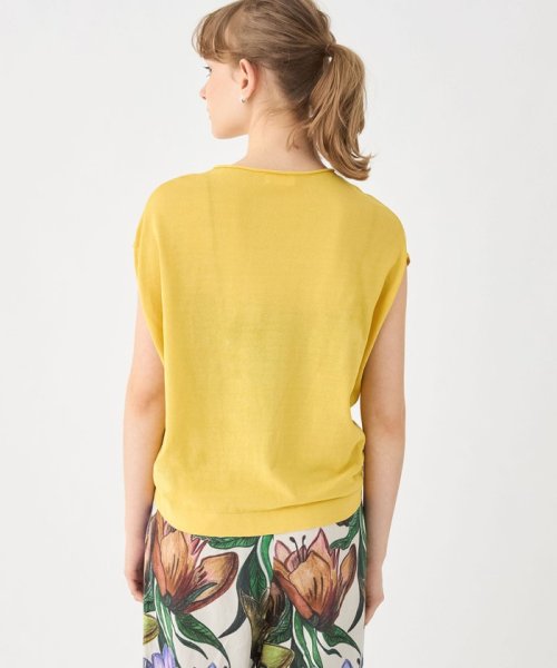 サスティナブルコットンナイロン ノースリーブプルオーバー 