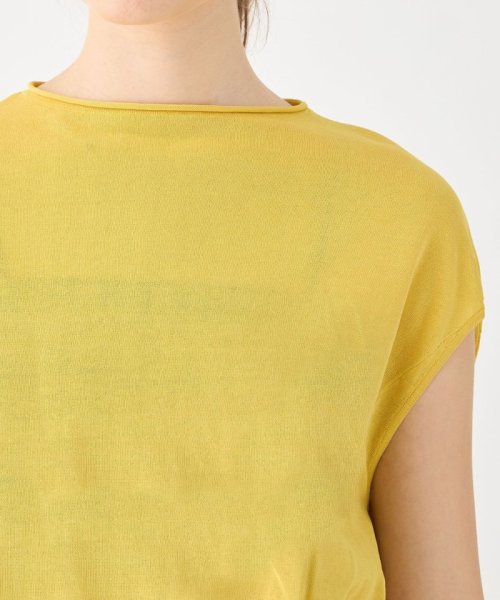 サスティナブルコットンナイロン ノースリーブプルオーバー 