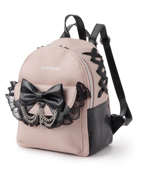 十字架×チェーンリボンフリルミニリュック 人気・おすすめ｜使いやすい・旅行におすすめ 品質保証 全国発送 日本国内発送・最短翌日お届け