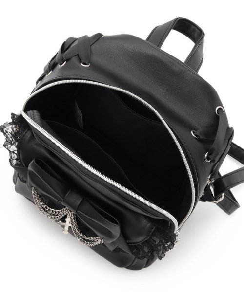 十字架×チェーンリボンフリルミニリュック 人気・おすすめ｜使いやすい・旅行におすすめ 品質保証 全国発送 日本国内発送・最短翌日お届け