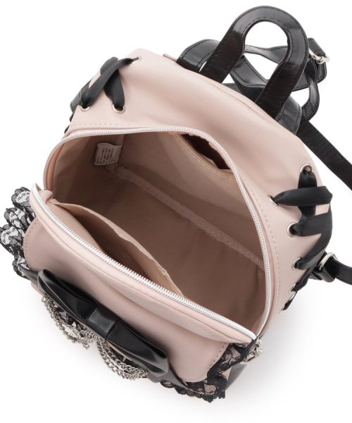 十字架×チェーンリボンフリルミニリュック 人気・おすすめ｜使いやすい・旅行におすすめ 品質保証 全国発送 日本国内発送・最短翌日お届け