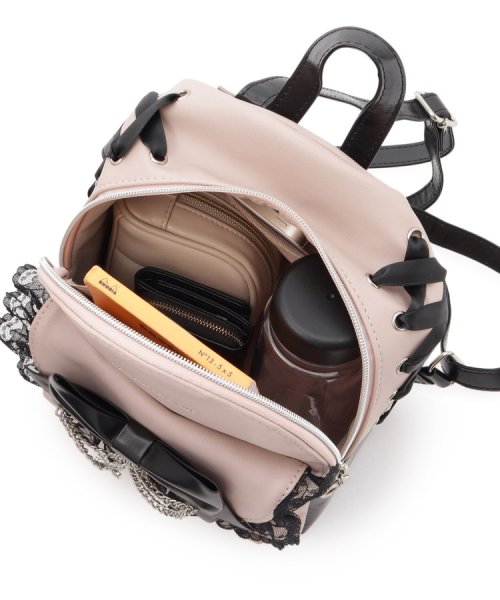 十字架×チェーンリボンフリルミニリュック 人気・おすすめ｜使いやすい・旅行におすすめ 品質保証 全国発送 日本国内発送・最短翌日お届け