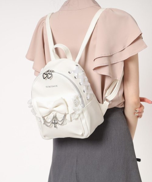 十字架×チェーンリボンフリルミニリュック 人気・おすすめ｜使いやすい・旅行におすすめ 品質保証 全国発送 日本国内発送・最短翌日お届け