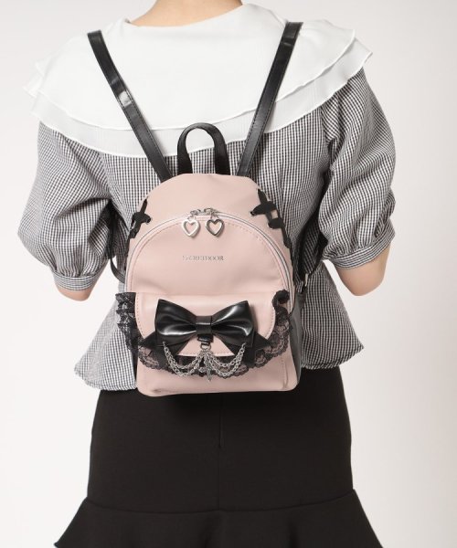 十字架×チェーンリボンフリルミニリュック 人気・おすすめ｜使いやすい・旅行におすすめ 品質保証 全国発送 日本国内発送・最短翌日お届け