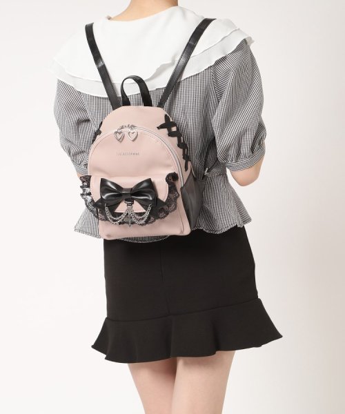 十字架×チェーンリボンフリルミニリュック 人気・おすすめ｜使いやすい・旅行におすすめ 品質保証 全国発送 日本国内発送・最短翌日お届け