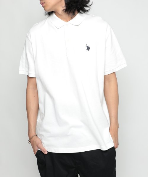 US POLO ASSN(ユーエスポロアッスン)/【U.S. POLO ASSN. / ユーエスポロアッスン】ワンポイント ロゴ ポロシャツ Tシャツ 半袖 ゆったり ユニセックス ゴルフ カットソー/img38