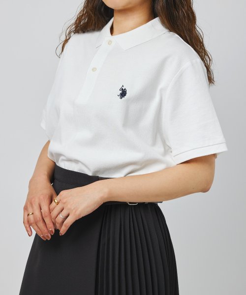 US POLO ASSN(ユーエスポロアッスン)/【U.S. POLO ASSN. / ユーエスポロアッスン】ワンポイント ロゴ ポロシャツ Tシャツ 半袖 ゆったり ユニセックス ゴルフ カットソー/img40